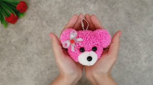 Делаем брелок Плюшевого Мишку! Идея для подарка своими руками!