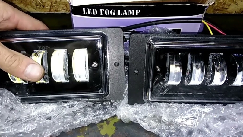 Линзовые LED противотуманки на 2109. Установка. смотреть онлайн