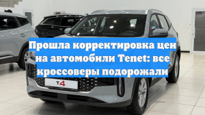 Прошла корректировка цен на автомобили Tenet: все кроссоверы подорожали