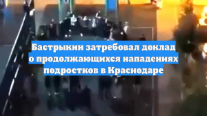 Бастрыкин затребовал доклад о продолжающихся нападениях подростков в Краснодаре