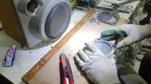 Вырезаем прокладки из паронита для моста МИНИТРАКТОРА - Переломки