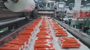 Вот так делают крабовые палочки. Полный цикл производства.