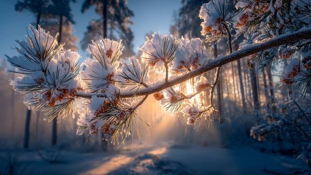 Расслабляющая Зимняя Музыка. Чудесное зимнее настроение. смотреть онлайн