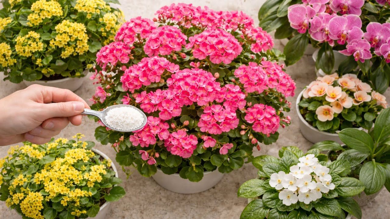 1 Ложка этого заставляет все цветы пышно цвести и зеленеть! смотреть онлайн