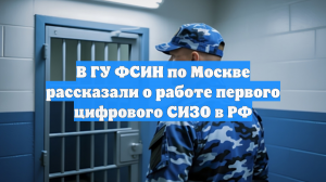 В ГУ ФСИН по Москве рассказали о работе первого цифрового СИЗО в РФ