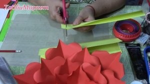 Большой цветок из бумаги. ХоббиМаркет