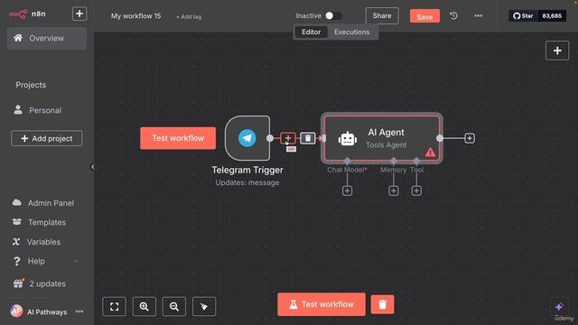 4-5. Telegram Trigger смотреть онлайн