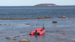 ©  "Русский. Отлив на Русском выводим лодку" Съемки 2005