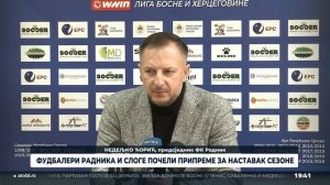 Фудбалери Радник и Слоге почели припреме за наставак сезоне