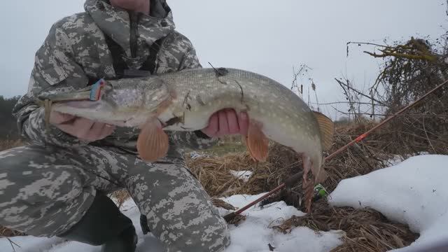НОГИ ЗАТРЯСЛИСЬ, КОГДА Я УВИДЕЛ ЧТО КЛЮНУЛО!! Первая рыбалка на спиннинг 2025.