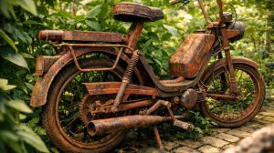 Реставрация Старого Ржавого Мопеда Jawa Babetta