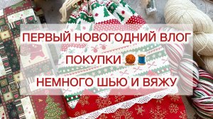 Первый новогодний Влог (01-10.01). Покупки 🧶🧵 Немного шью и вяжу.