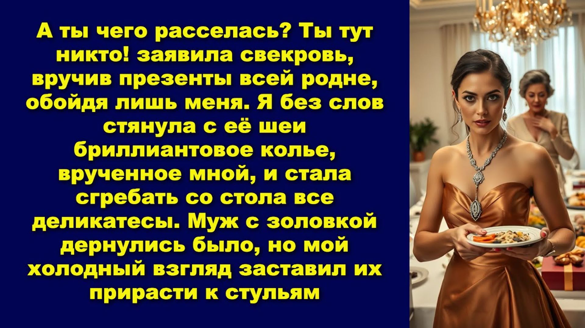 А ты чего расселась? Ты тут никто! заявила свекровь, вручив презенты всей родне, обойдя лишь меня