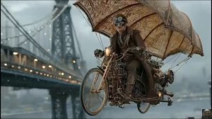 Эпические стимпанковские транспортные средства. Видео от ИИ.