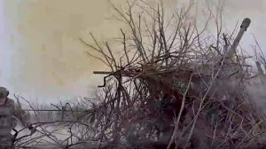 Артиллеристы группировки войск «Центр» уничтожили бронетранспортер ВСУ