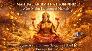 💎 МАНТРА ЛАКШМИ НА ИЗОБИЛИЕ! Благословение Вишну для денег, удачи и гармонии в семье! 🙏✨