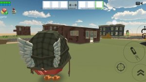 как стать животным или монстром в Чикен Ган и надеть дверь и ещё сыграл первый бой со всеми оружееми