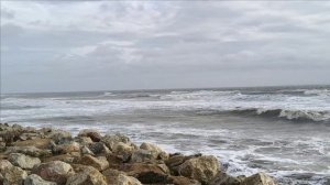 Керчь.П.Героевское, сильный ветер, море,берег 11.01.26