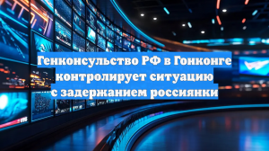 Генконсульство РФ в Гонконге контролирует ситуацию с задержанием россиянки