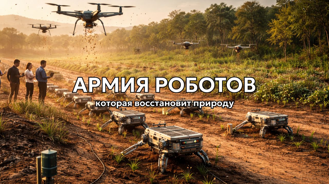 Армия автономных роботов, которые восстанавливают природу | Том Чи | TED смотреть онлайн