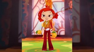 Алёнка поёт песню "Рыжий Ап"