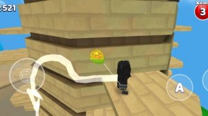 прохожу паркур в Super Bear Adventure