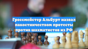 Гроссмейстер Альбурт назвал пакостничеством протесты против шахматистов из РФ