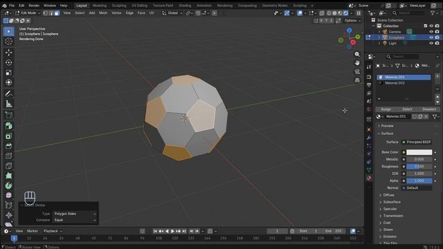 Футбольный мяч в Blender за 2 минуты