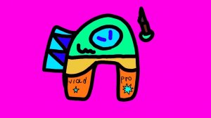 Играю в игру Among us.