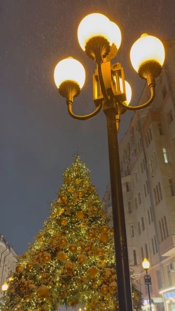 Снег ❄️ Улица 🎇 Фонарь 🎄 смотреть онлайн