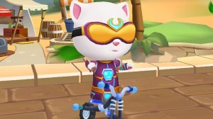 Мультфильмы для детей Бегалки - Кибер Анджела на велосипеде BMX Talking Tom Gold Run