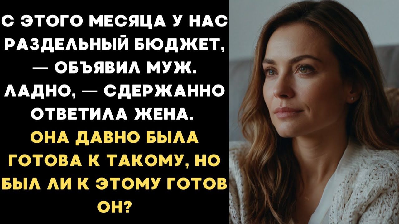 Истории из жизни|У нас РАЗДЕЛЬНЫЙ бюджет|Аудио рассказы|Аудиокниги слушать онлайн|Жизненные истории смотреть онлайн