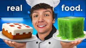 ПРОБУЮ ЕДУ ИЗ МАЙНКРАФТА В РЕАЛЬНОЙ ЖИЗНИ! MINECRAFT MRBEAST ДАКПЛЕЙ НУБ И ПРО