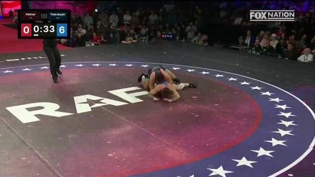 Арман Царукян РАЗНЕС четырёхкратного All-American борца Лэнса Палмера на RAF05!