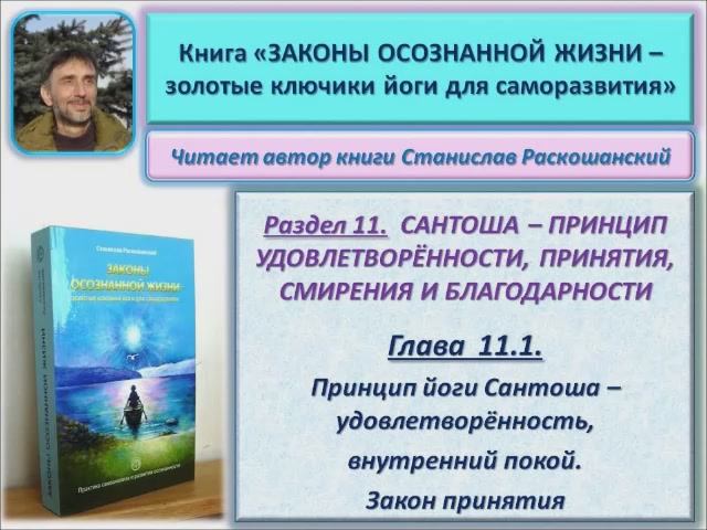 Аудио книга "Законы осознанной жизни". 11.1. Принцип йоги – удовлетворённость. Закон принятия смотреть онлайн