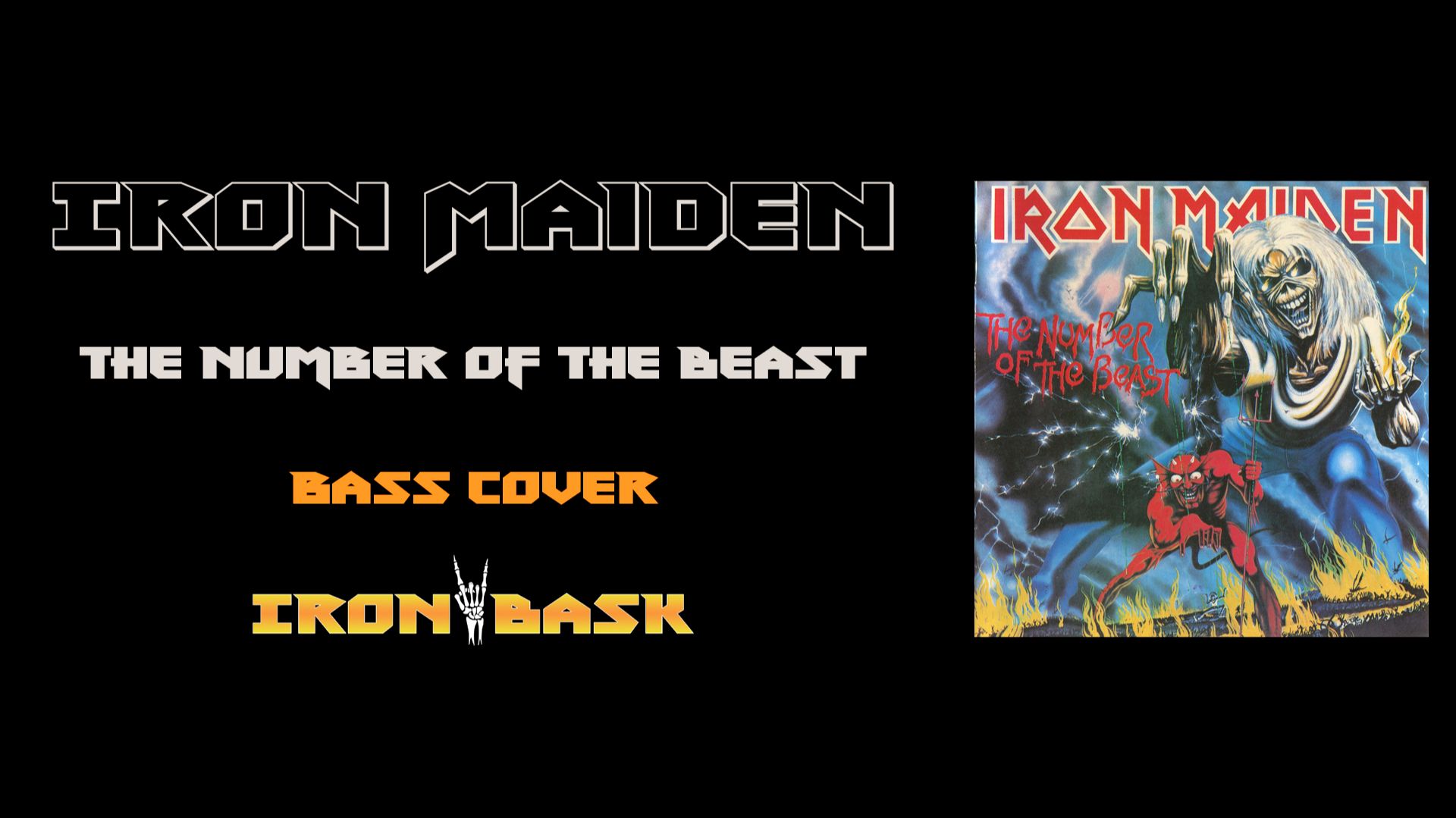 Iron Maiden - The Number Of The Beast - bass cover смотреть онлайн