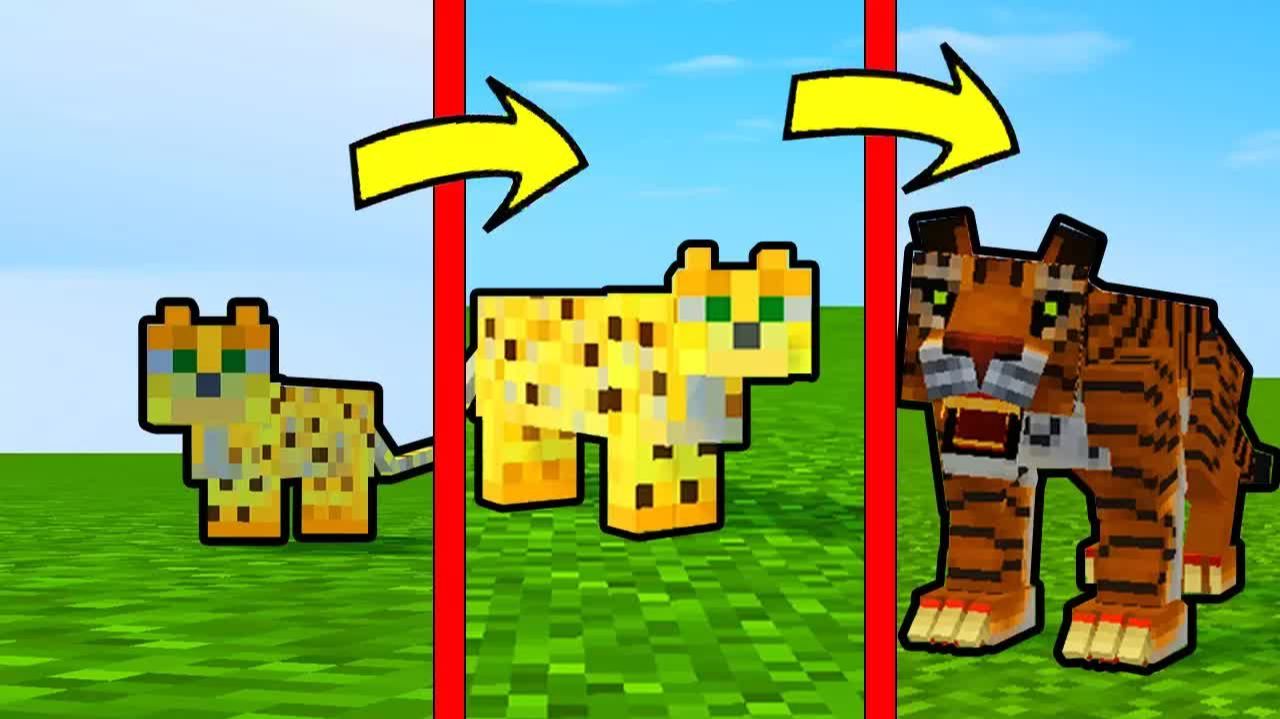 КАК МЕНЯЛСЯ ТИГР МОНСТР И ЕГО ЖИЗНЕННЫЙ ЦИКЛ В МАЙНКРАФТ ~ ЭВОЛЮЦИЯ TROLLING MINECRAFT МУЛЬТИК смотреть онлайн