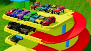 Машинки летают и прыгают! Развивающие мультики Машины помощники. Мультфильмы про машинки