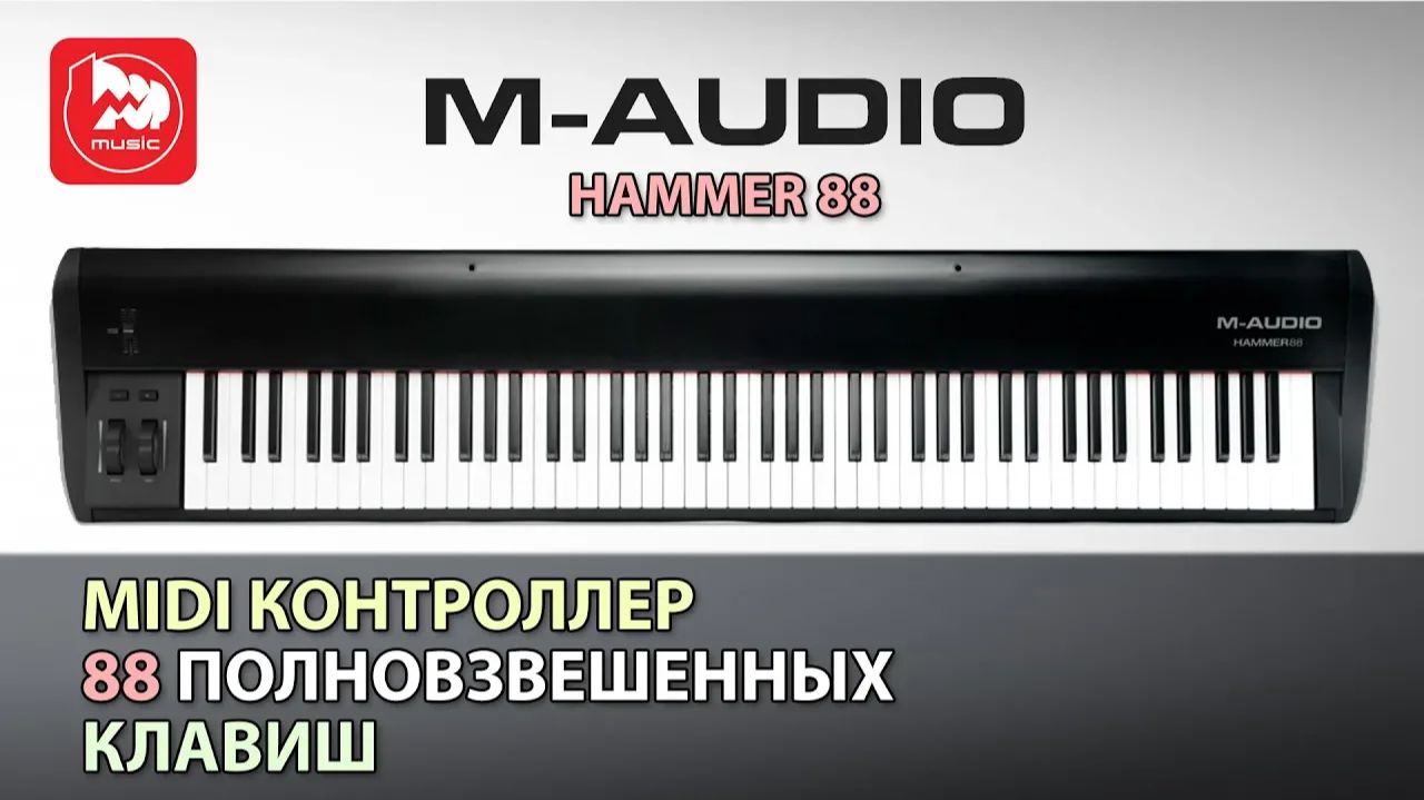 MIDI-клавиатура M-Audio Hammer 88 ( молоточковая клавиатура) смотреть онлайн