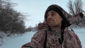 Вот такая рыбалка на малой реке зимой