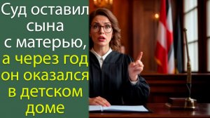 Суд оставил сына с матерью, а через год он оказался в детском доме