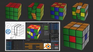 "Фонарик" - сборка узора на основе кубика Рубика