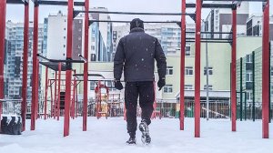 Зимний воркаут: чистый воздух, диалог с собственным телом. (Тренировка при -18°C)