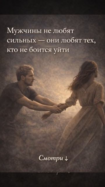 Мужчины не любят сильных — они любят тех, кто не боится уйти