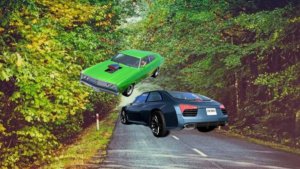 Высокоскоростные автомобильные аварии - BeamNG/Drive