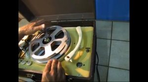 Послушаем магнитофон с хитрым расположением катушек -"Эльфа-6" 1955 года