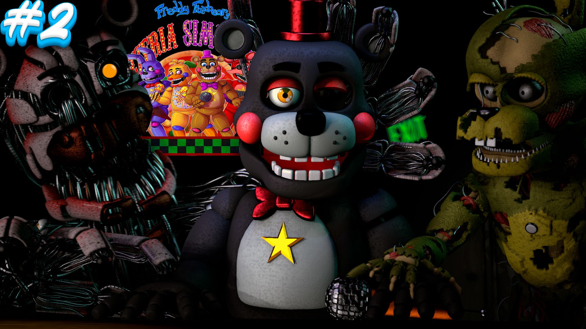 АФТОН ПОПАЛСЯ в ЛОВУШКУ ЛЕФТИ во FNAF 6 Пиццерия Симулятор #2 смотреть онлайн