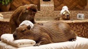 Капибара в СПА