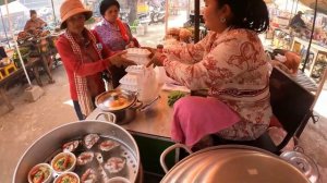 Невероятная Камбоджа деревенская уличная еда прогулка по Оудонгу