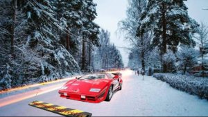 Массивная авария с использованием шипованной ленты и столкновения автомобилей – BeamNG/Drive